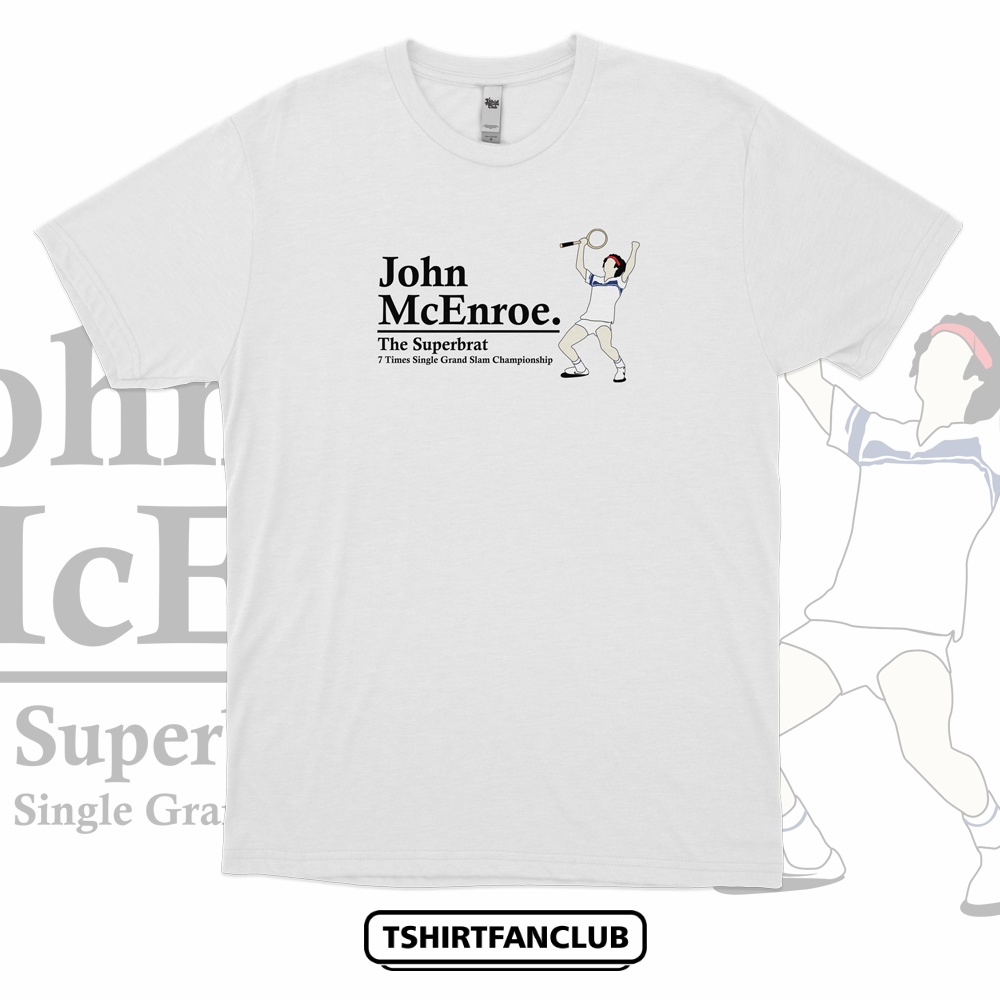 [TshirtFanClub] Kaos John McEnroe The Superbrat Tennis Legend