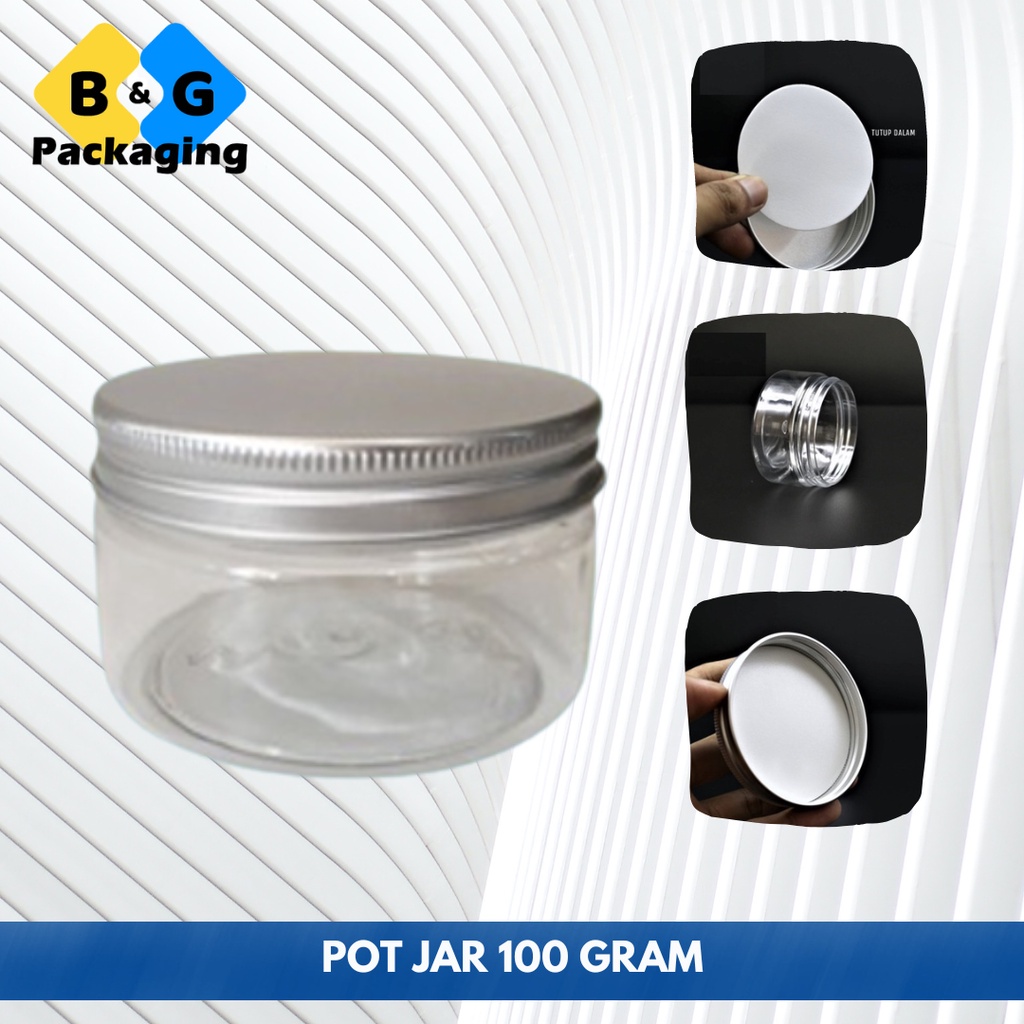 POT JAR 100GRAM TUTUP ALUMINIUM POT IMPORT POT POMADE