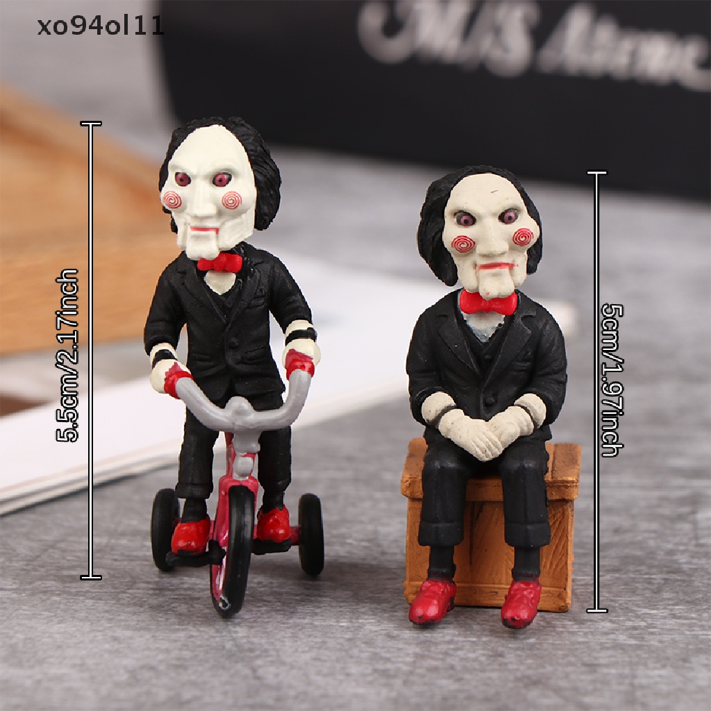 Xo Horror Saw Billy Figure Gantungan Kunci Film Liontin Mainan Model Boneka Perhiasan Hadiah OL