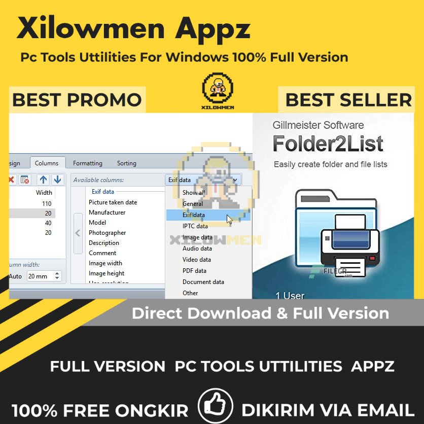 [Full Version] Gillmeister Folder2List Pro PC Tools Software Utilities Lifetime Win OS