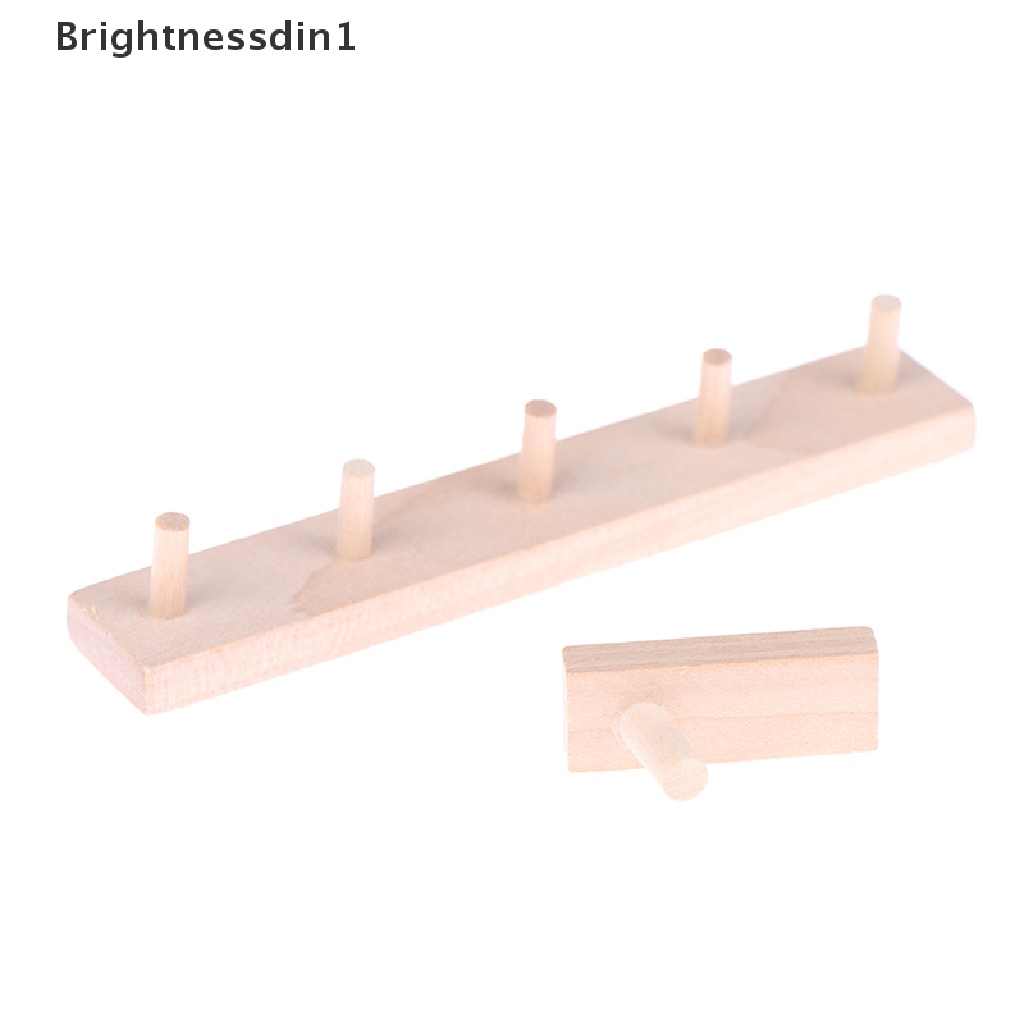 [Brightnessdin1] 1per12rumah Boneka Miniatur Rak Gantungan Dinding Model Aksesoris Furniture Butik