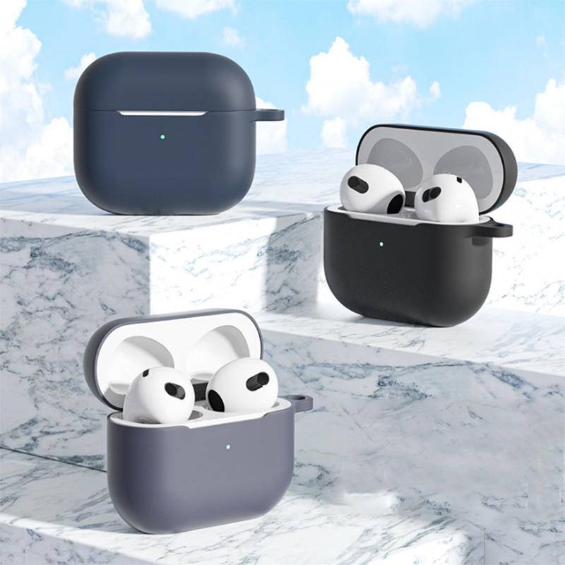 Baru Silikon Cover Case Untuk Apple Airpods3 2 1 Stiker Kulit Bluetooth Earphone Cases Air Pods Pro2 Aksesoris Pelindung