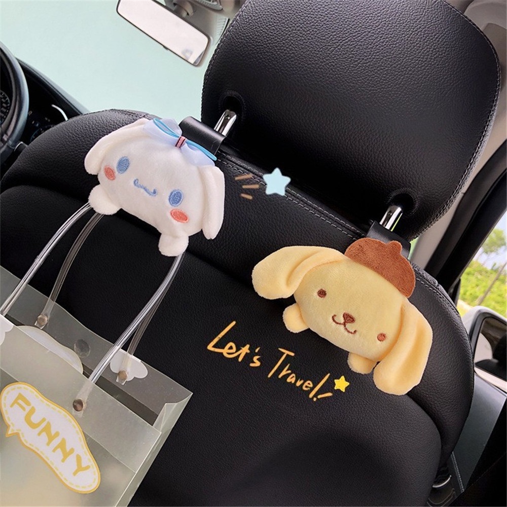 Boneka Kartun Lucu Pengait Mobil Coolomey Mainan Mewah Alat Penyimpanan Mobil