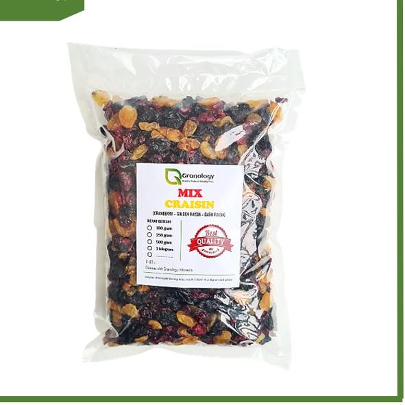 

♟ Mix Craisin 1 kilogram (Cranberry, Dark Raisin & Golden Raisin) by Granology ➳