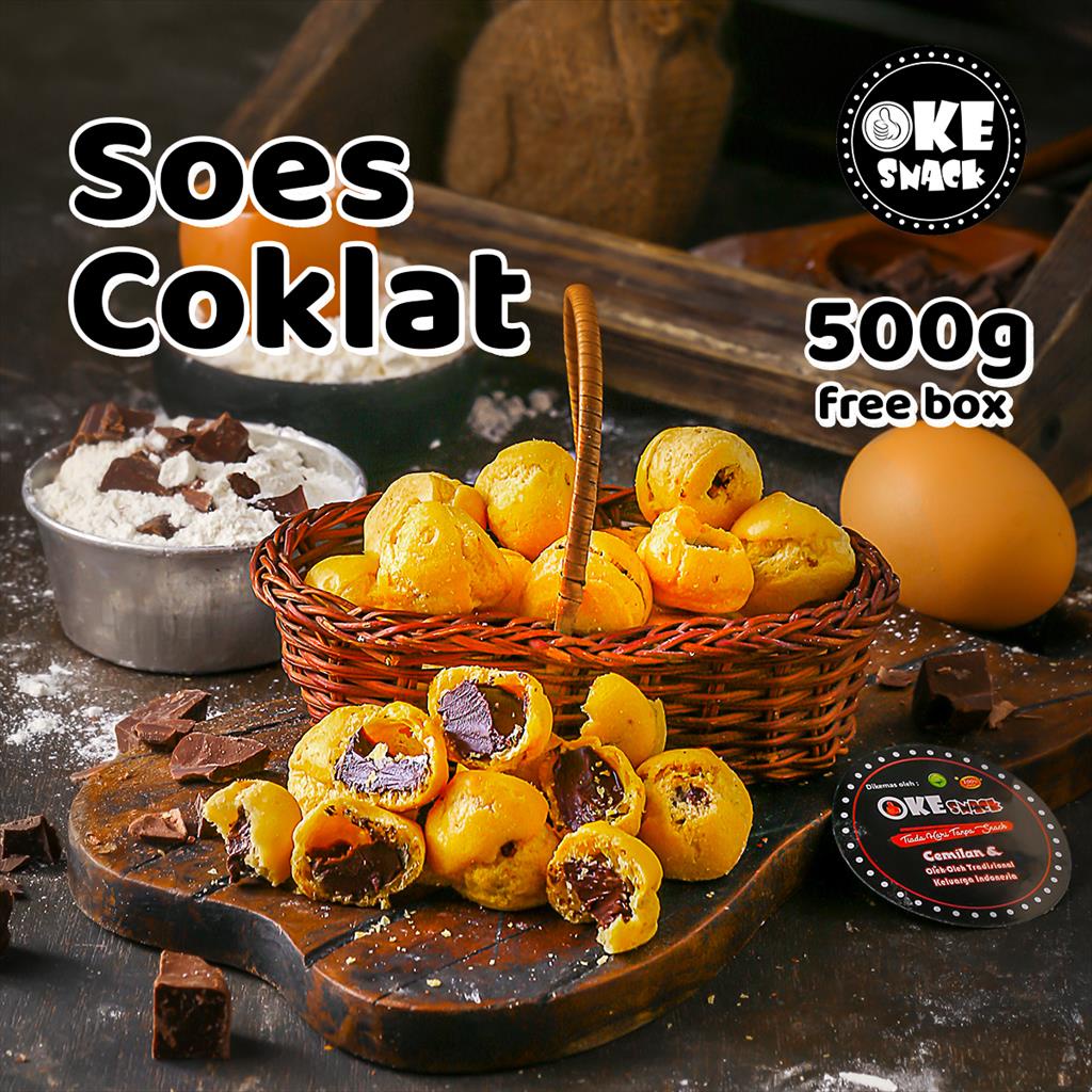 Kue Soes Coklat Lumer 500g