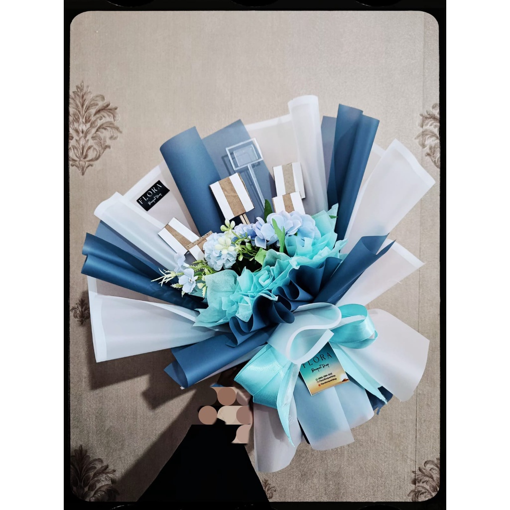 KERANGKA ROKO BOUQUET - BUKET ROKO UNTUK HADIAH WISUDA ULANG TAHUN PASANGAN PACAAR