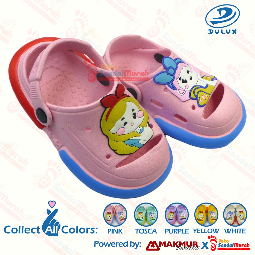 Toko Sendal Murah - Sepatu Sandal Slop Anak Uk 20 - 24 / Sandal Slop Princess Lucu / Sandal Anak Tali Belakang / Sandal Model Terbaru Kekinian [Toko Sendal Murah M 523]