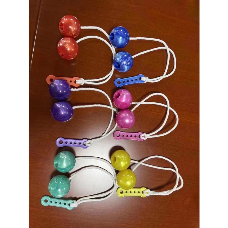 Fidget Clack Balls Click Clackers Glow in the dark Bead Bola Antistress Noise Maker Novelty Mainan Hadiah Untuk Anak Anak