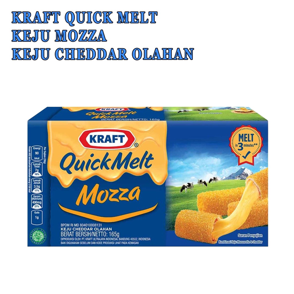 Quick Melt* Kraft* Keju Cepat Leleh* 165g