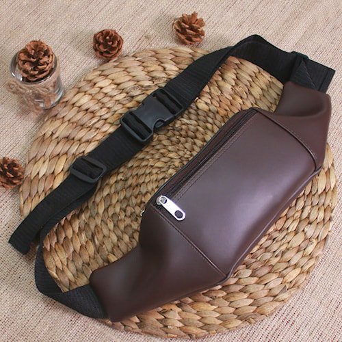 Tas Selempang Pria Kulit Sapi Asli Tas Slempang Pria Kulit Waistbag Pria P041