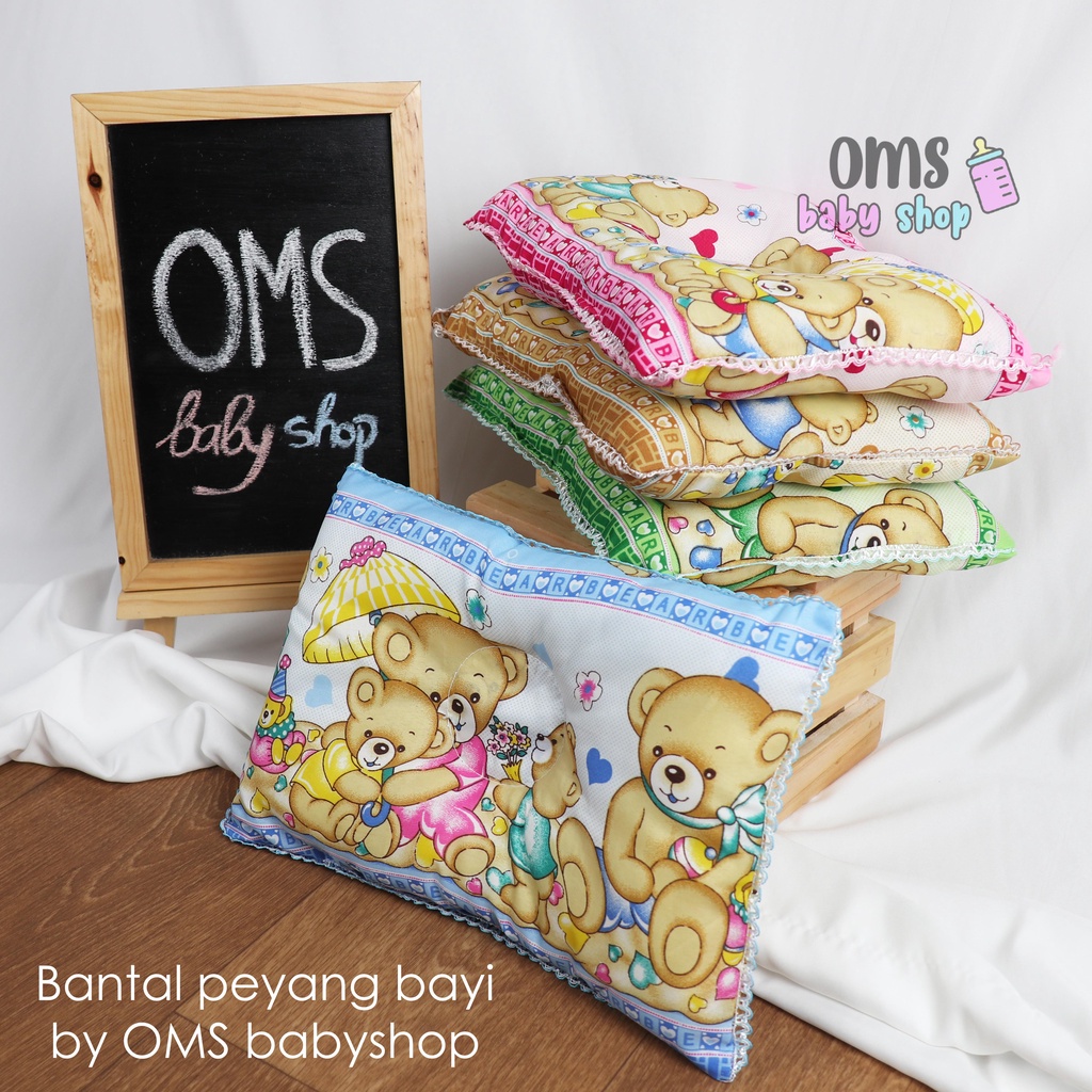 bantal peyang bayi murah kualitas premium / bantal newborn anti peyang