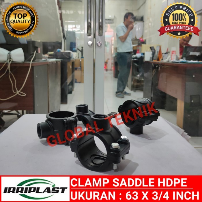 KLEM SADLE HDPE 2 x 3/4" / CLAMP SADDLE 63 x 3/4" SADEL
