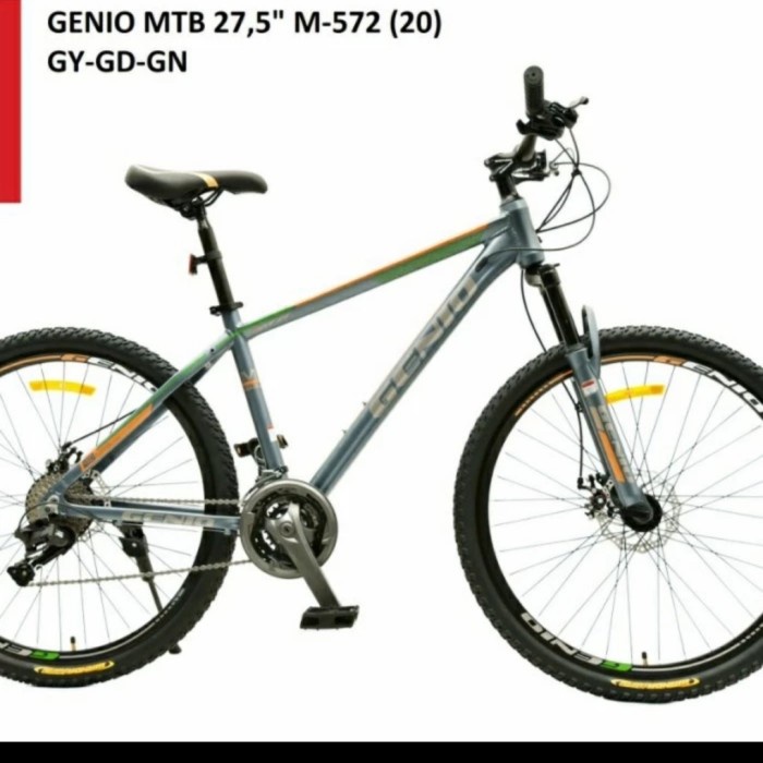 Sepeda Mtb 27,5 Genio M-572 Alloy 24 Speed New By United #Original