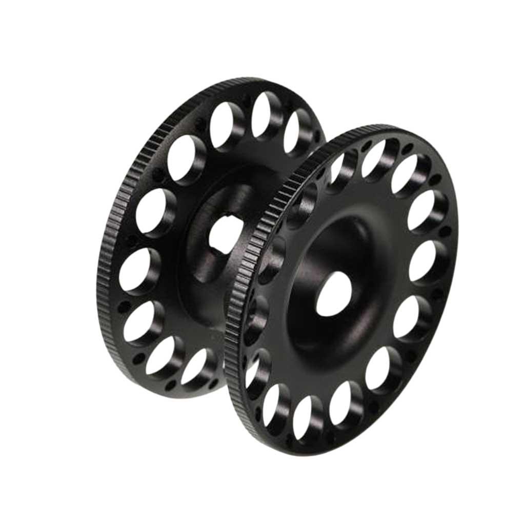 Huit Spool Reel Aluminium Alloy Diving Jari Datar Spinning Holder Aksesoris Peralatan Ringan Teknis Kunci Pas Gulungan