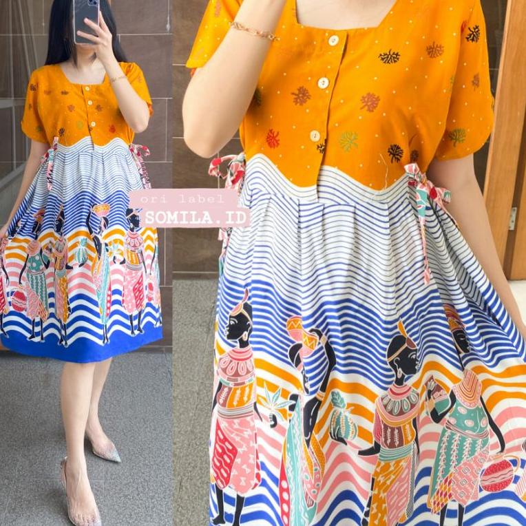 Special Price LD 115 GROSIR DASTER SOMILA.ID TERBARU BUSUI CHIBI PUTRI SERUT HOME DRESS BATIK BU TEJ