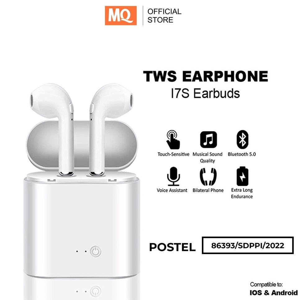 jm MQ Headset Bluetooth wireless Earphone HBQ I7S TWS Twins With Charging Case ✰ ★