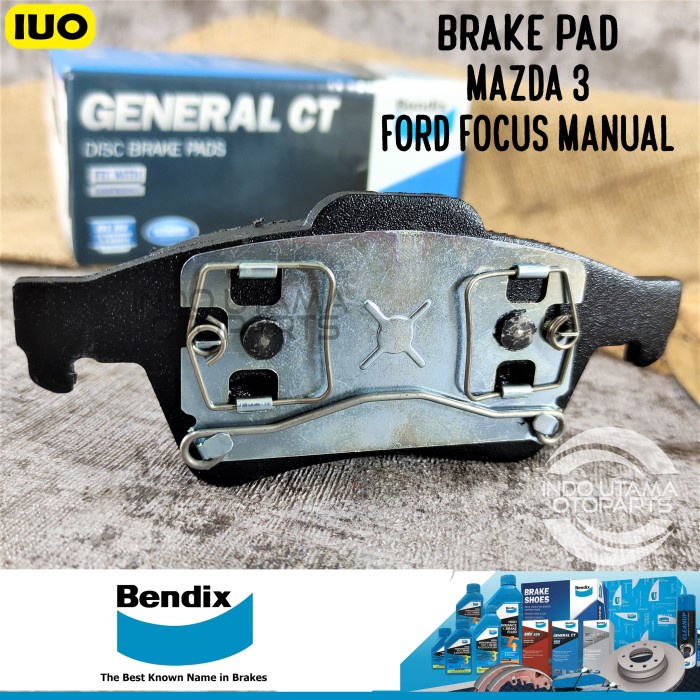 Kampas Rem Belakang Mazda 3 Ford Focus BENDIX Brake Pad DB 1665 GCT