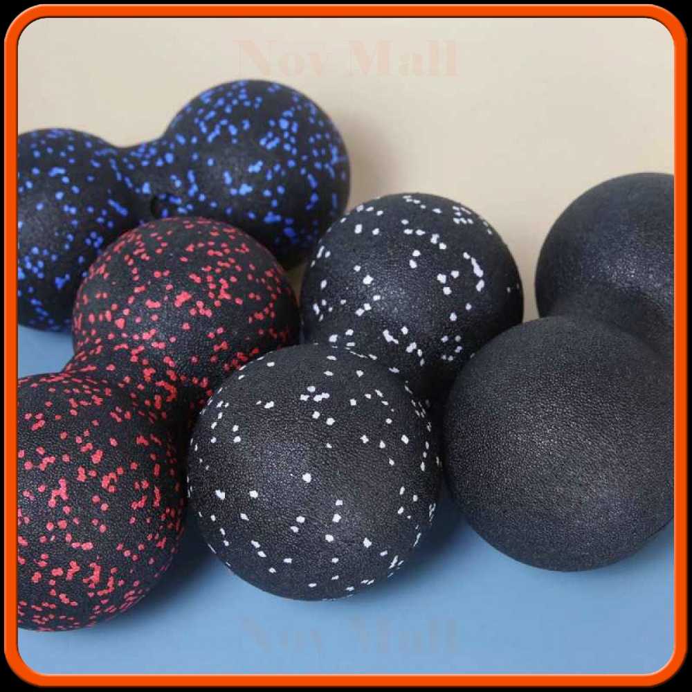 Alat Bantu Yoga Peanut Massage Foam Block Roller Ball 8x16cm -SP433