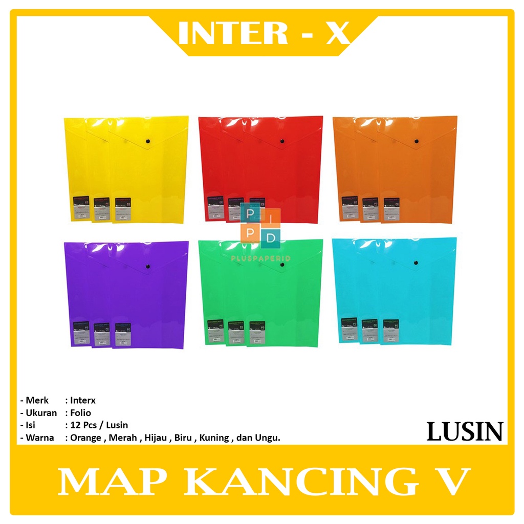 

INTER X - Map Kancing V Opaque Folio - Lusin