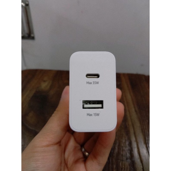 BATOK CHARGER  SAMSUNG USB-C USB A 35W PD ORIGINAL