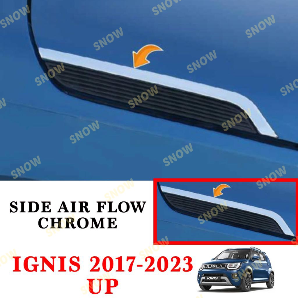 Side Air Flow Samping Suzuki Ignis 2017 2022 2023 Cover Chrome