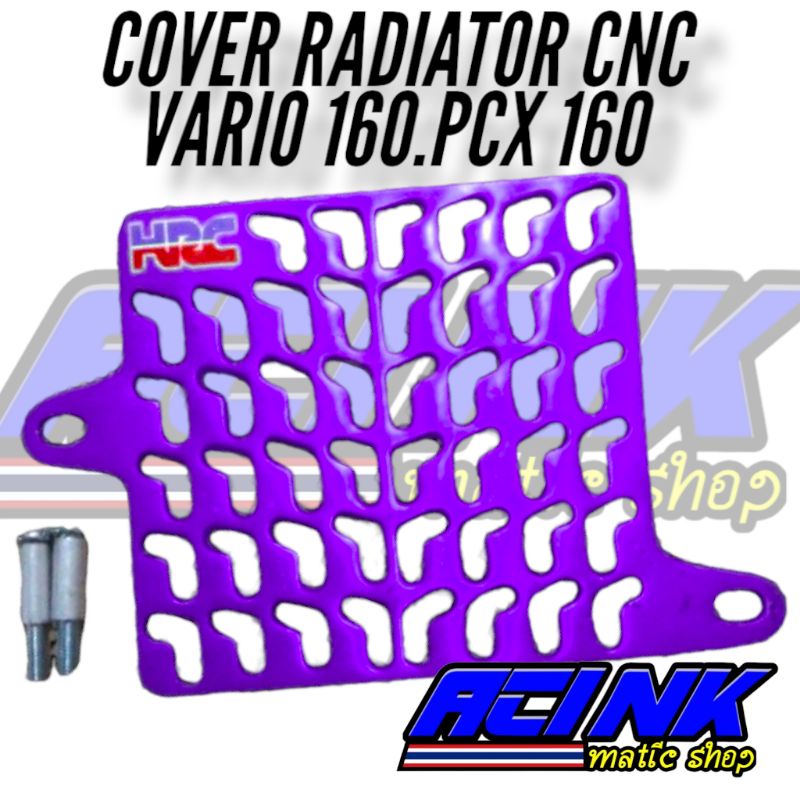 Cover radiator ARM FULL CNC ALMUNIUM VARIO 160 NEW PCX 160 NEW motif ARM full cnc