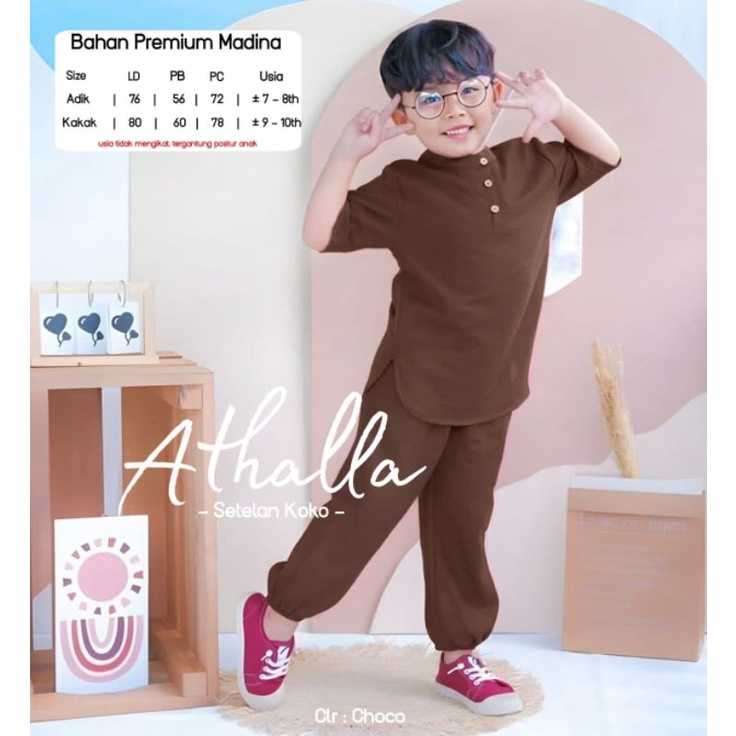 ATHALA SETELAN BAJU MUSLIM ANAK TERBARU