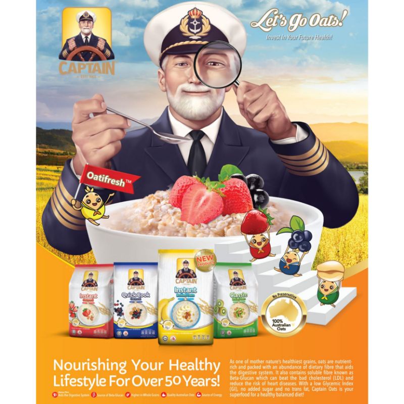 

Captain Oat / Captain Oatmeal / Sereal Captain / Quaker / Captain 800g