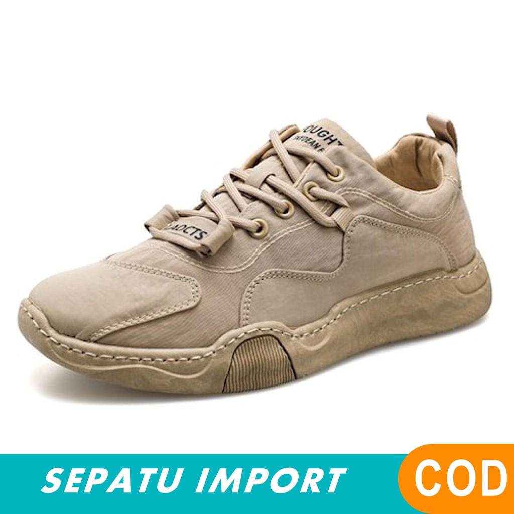 Sepatu Sneakers Pria Laoctse Import Premium I Gratis Ongkir - Grey/Abu, 39