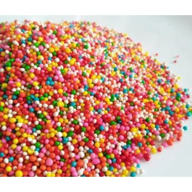 

(BK-11 -BF) Spikel / Sprinkle / Gula Trimit / Gula Rainbow Warna Warni Hiasan Kue repack 1 ons