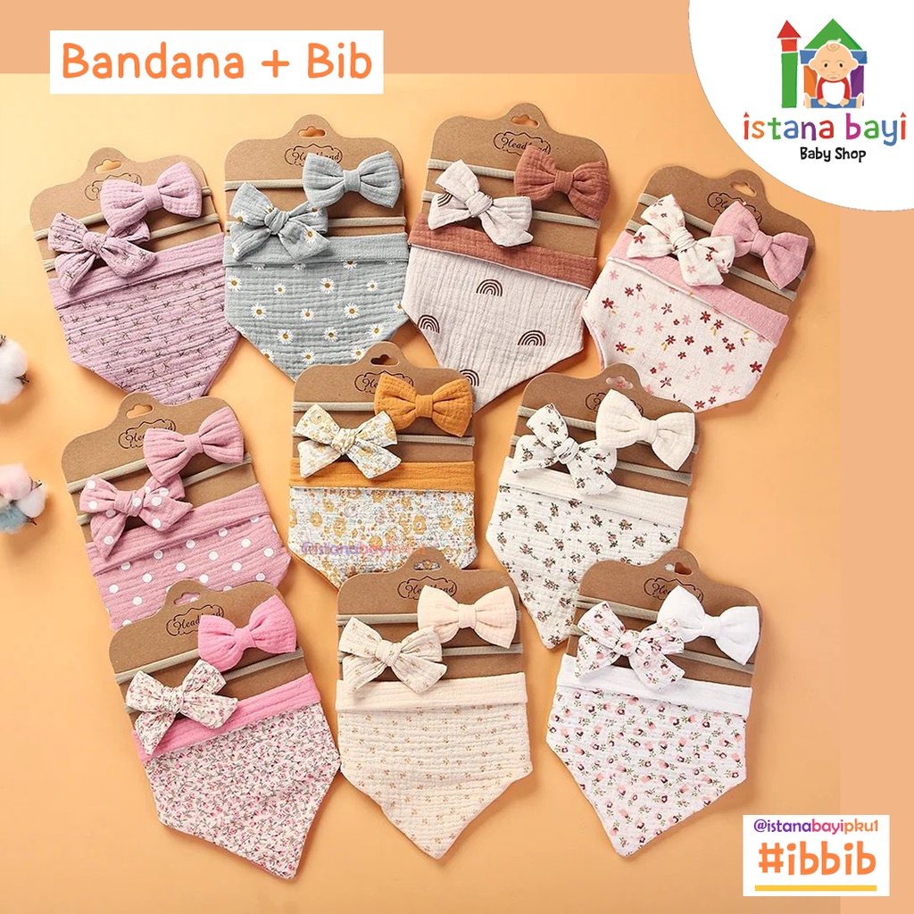 Carterlove Slaber 2in1 + Bandana Anak / Celemek Bayi