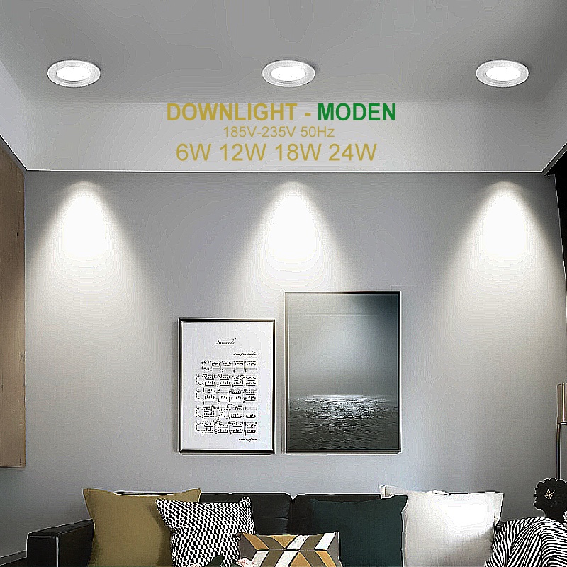 HORICI 6W/12W/18W/24W LAMPU DOWNLIGHT LED PLAFON PUTIH/WARM WHITE/PUTIH+KUNING+WW/BIRU+KUNING+UNGU