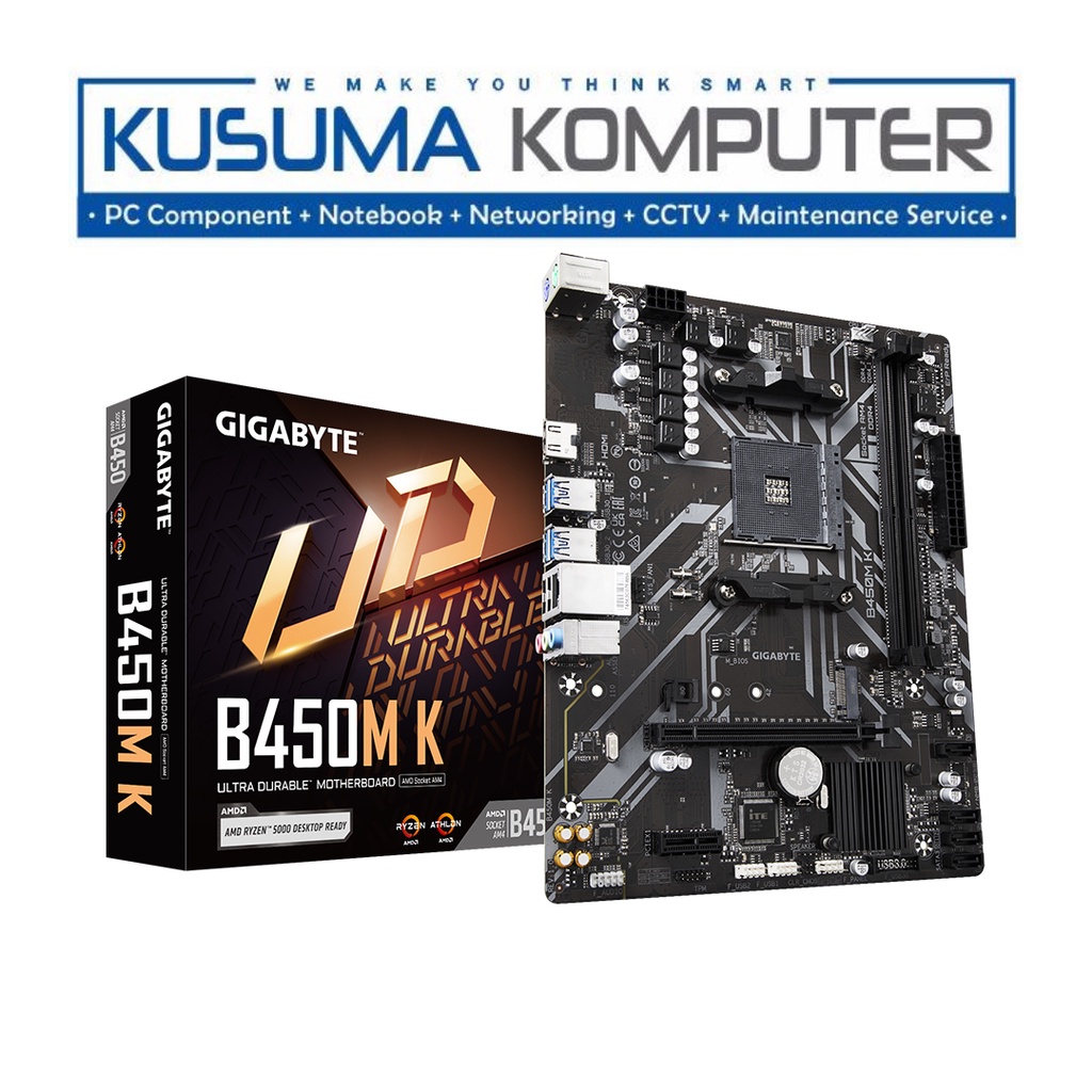 Gigabyte B450M K DDR4 AM4 PCIe Gen3 x4