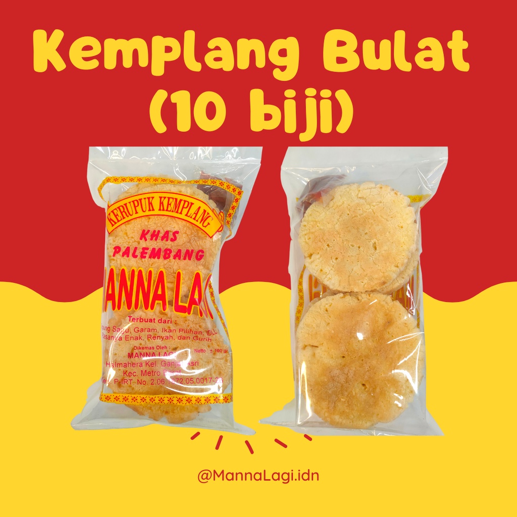 

KEMPLANG PANGGANG - MANNA LAGI - KEMPLANG KHAS PALEMBANG 10 BIJI/BKS