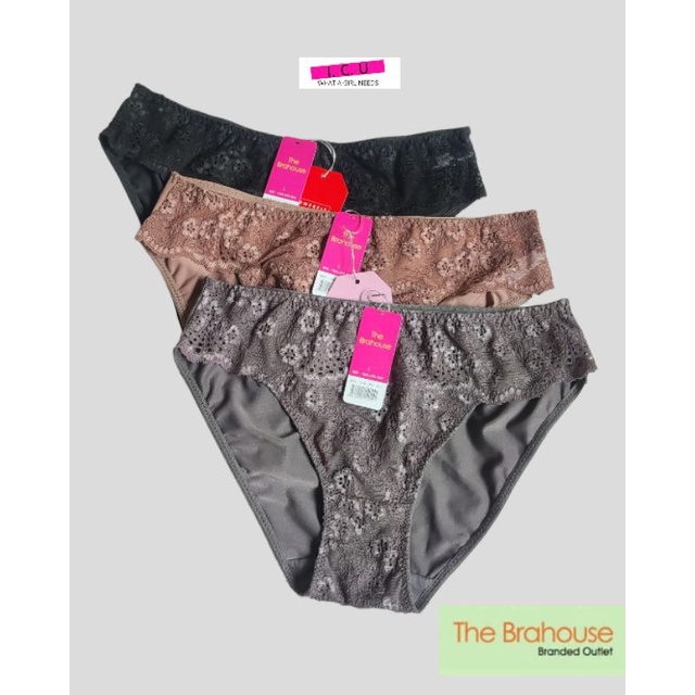 Celana Dalam Renda Wanita Panty Lace Original The Brahouse B02-1246 Size L XL