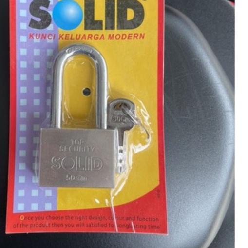 ℮ Promo Gembok solid 809L 50 mm/ gembok 50 mm solid 809 keher panjang/ solid gembok 50 mm 809 L,gemb
