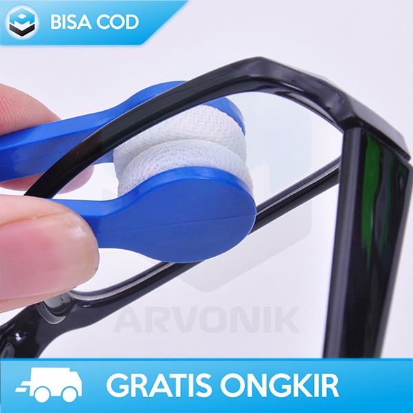 PEMBERSIH KACAMATA MICROFIBER GLASSES WIPES LEMBUT DAN HALUS DUA SISI