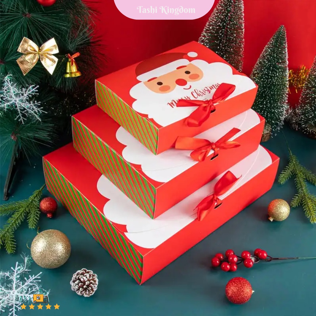 

L kOTAK kado tema natal, BOX souvenir tema x'mas,BOX KADO SANTA kotak kado x'mas
