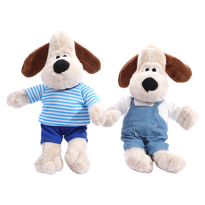 20cm Blinkgirl Wallace &amp; Gromit Mainan Mewah Liontin Hewan Anjing Boneka Anak Hadiah Ornamen Sofa Decor