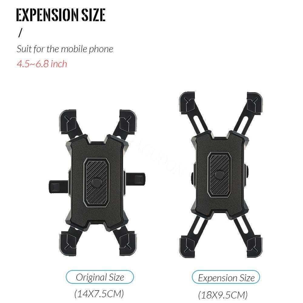 Lanfy Stang Phone Mount Aksesoris Sepeda Phone Bracket Anti Goyang Rotasi360Dudukan Telepon Sepeda