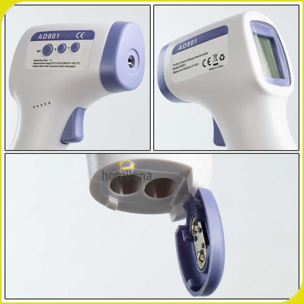 Leader Thermogun Thermometer Tembak Infrared Non Contact - AD801