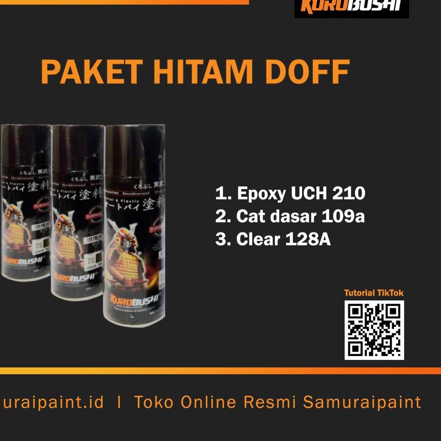 ♪ Paket Hitam Doff, Samuraipaint, Cat Semprot ❈