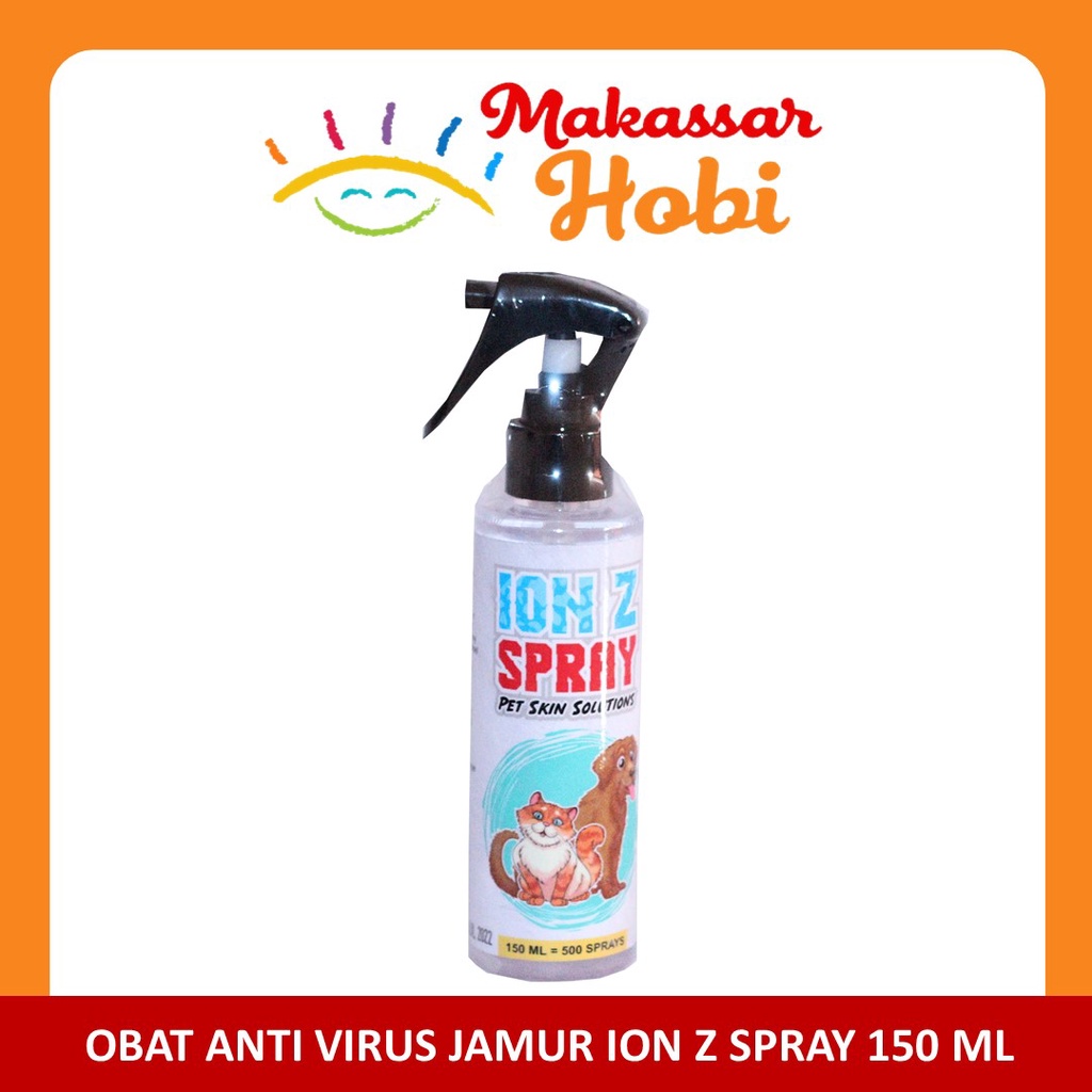 ION Z SPRAY Obat Anti Virus Jamur Scabies Luka Kutu Pada Kucing Anjing