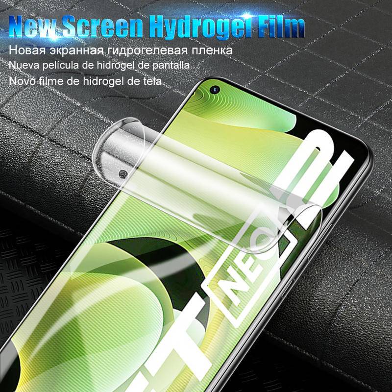 Full Cover Pelindung Layar Untuk OPPO Realme 10 9 8 7 6 5 Pro Plus 8i GT Neo3 Hydrogel Film Untuk OPPO Realme Narzo 30 Pro XT V5 C11 C3 X2 X7 X50 Pro Bukan-Kaca