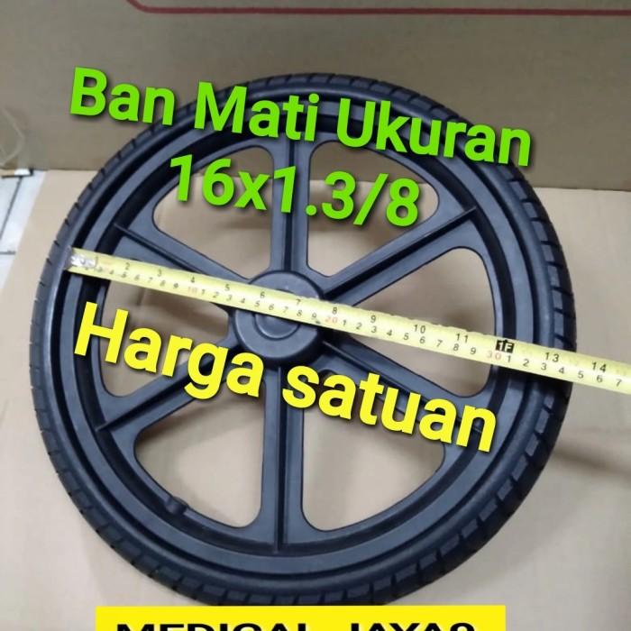 ban mati kursi Roda Ukuran 16x1.3/8 Sparepart Roda belakang 16 x 1 3/8