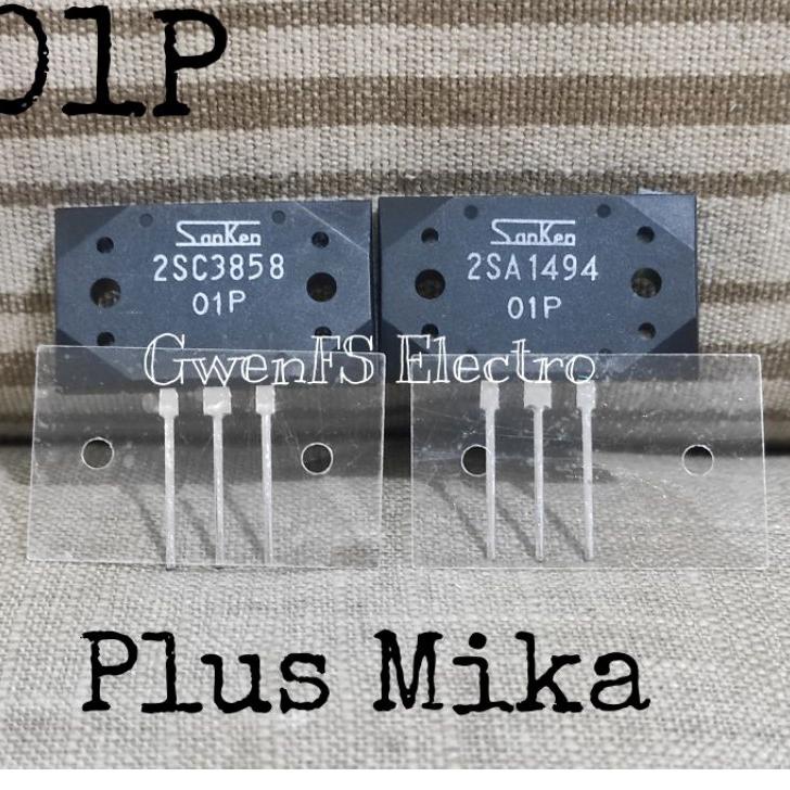 ℮ Transistor Power SANKEN 2SC3858 2SA1494 SANKEN  01P Original Super Japan ➶