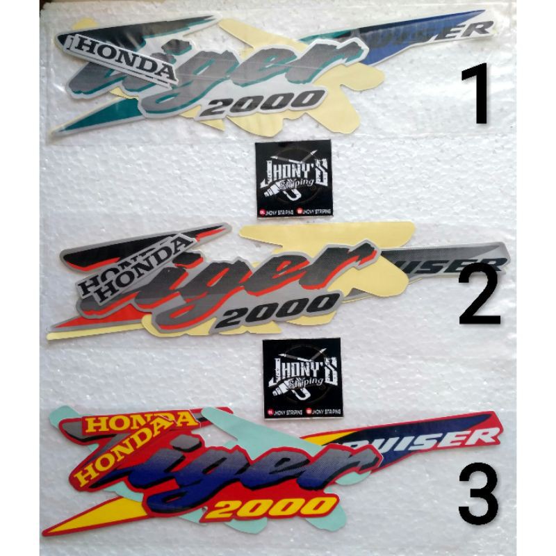 (ORI) STRIPING MOTOR/STIKER LIS BODY MOTOR HONDA TIGER LAMA /TILAS TAHUN 1993 MURAH