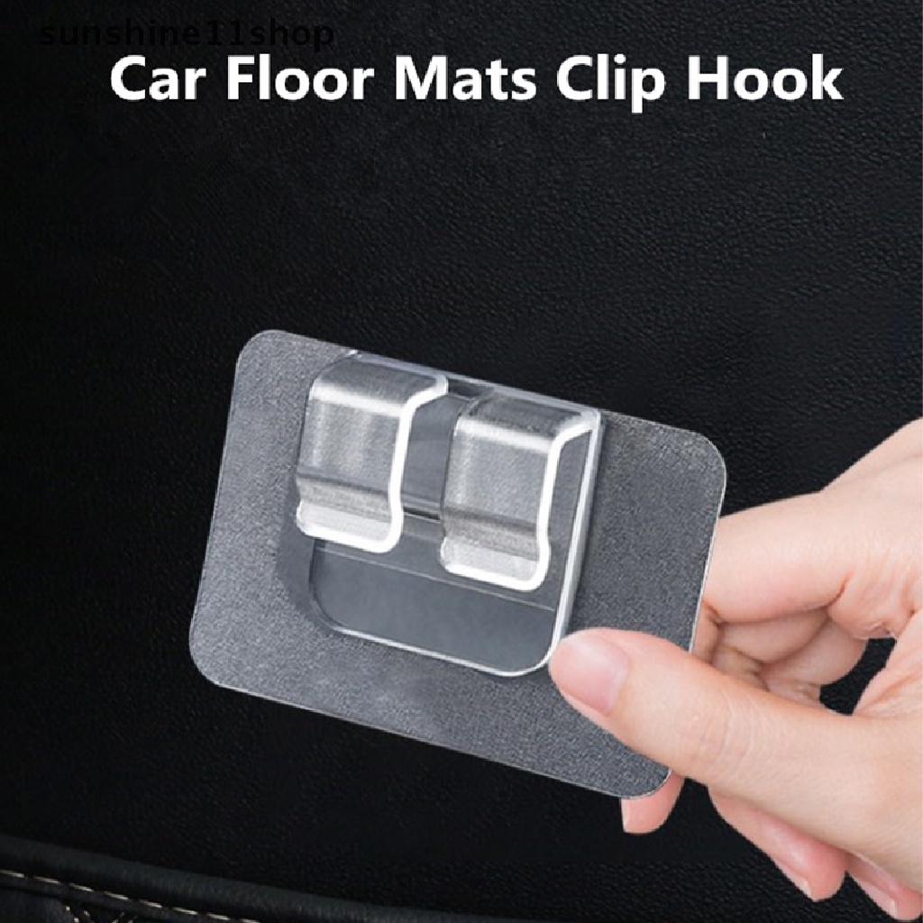 Sho 10pcs Universal Alas Lantai Mobil Anti Slip Klip Hook Karpet Memperbaiki Grip Klem N