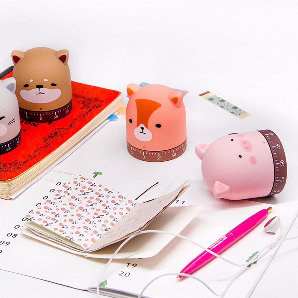 Timer Dapur Mini Animal Twisting Timing Tools Suara Keras Manual Mekanik Jam Alarm Belajar Aksesoris Olahraga