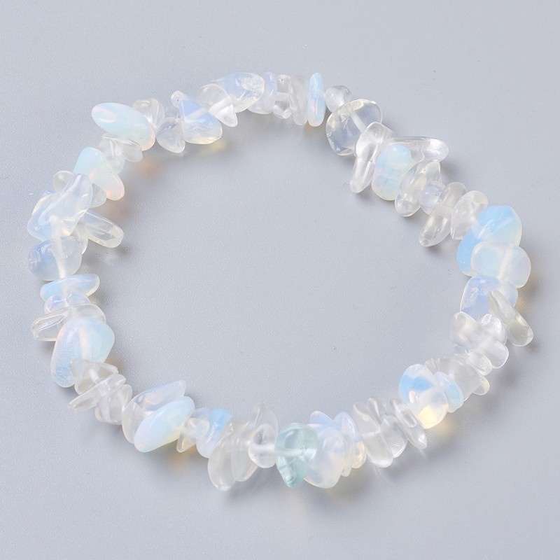 Gelang Natural Opalite Quartz Chip Nudget Irreguler